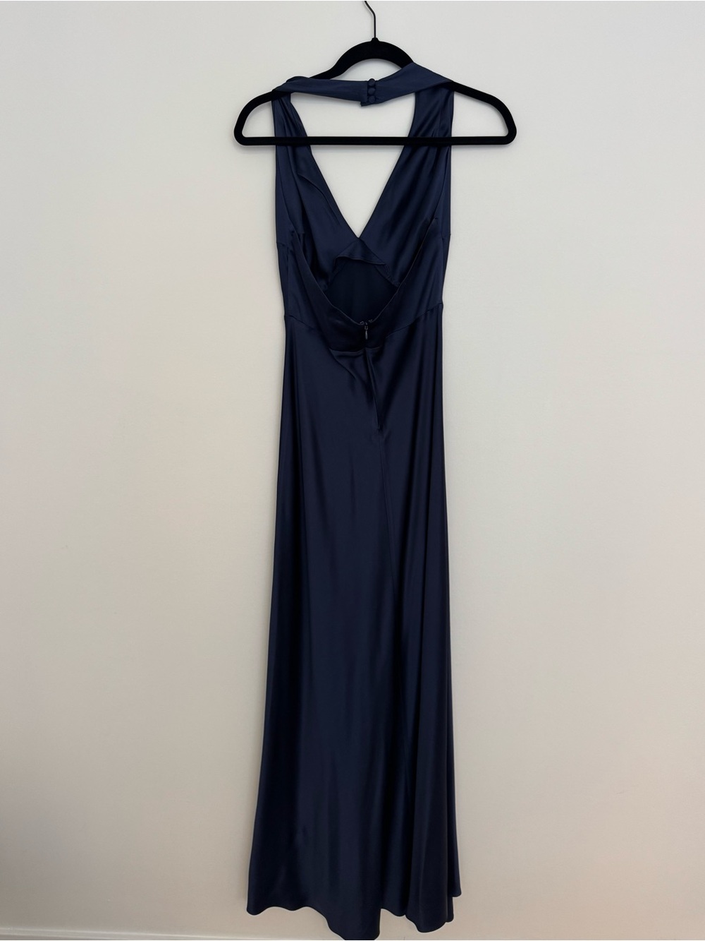 Reformation Daniela Navy Silk Dress - Picture 8 of 9